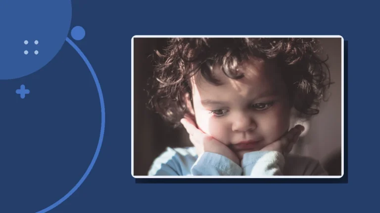 A pensive young child resting their chin on their hand, illustrating why courts are not meant to raise your children.